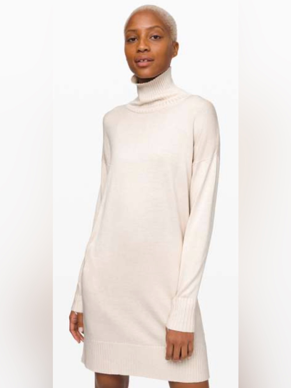 Women’s LULULEMON Softer Still Sweater Dress Ivory Size M